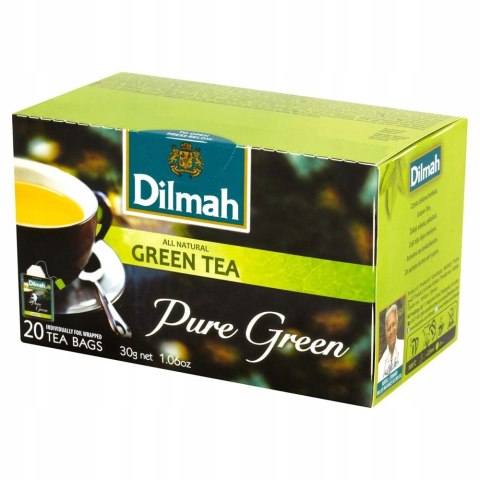 Herbata DILMAH PURE GREEN TEA (20 kopert) 1,5g zielona Herbata DILMAH PURE GREEN TEA (20 kopert) 1,5g zielona