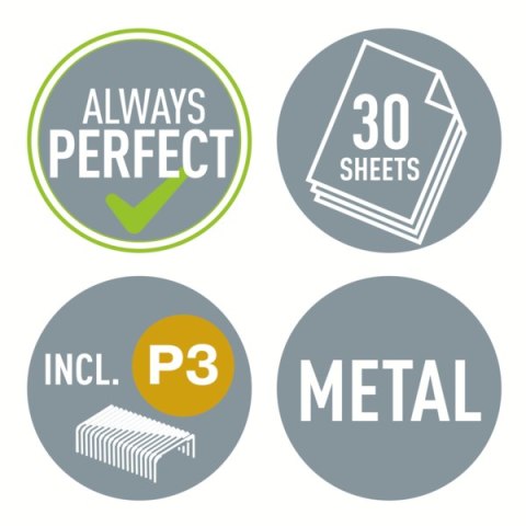 Zszywacz średni metalowy Leitz Style, niebieski, 10 lat gwarancji, 30 kartek 55620069 Zszywacz średni metalowy Leitz Style, niebieski, 10 lat gwarancji, 30 kartek 55620069