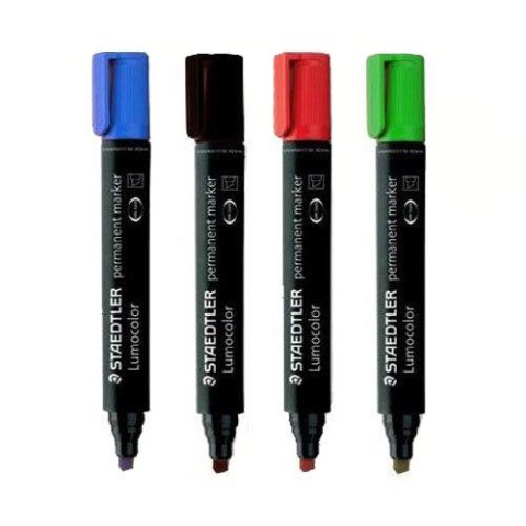 Marker 350-9 czarny STAEDTLER LUMOCOLOR permanentny ścięty Marker 350-9 czarny STAEDTLER LUMOCOLOR permanentny ścięty