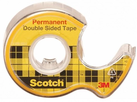 Taśma biurowa, dwustronna SCOTCH (136D), z dyspenserem, 12mm, 6, 3m Taśma biurowa, dwustronna SCOTCH (136D), z dyspenserem, 12mm, 6, 3m