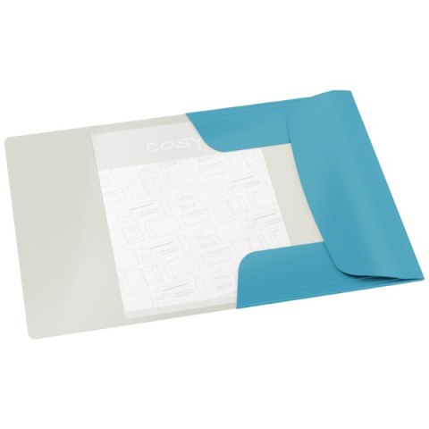 Teczka kartonowa z gumką Leitz Cosy, A4, niebieska 30020061 Teczka kartonowa z gumką Leitz Cosy, A4, niebieska 30020061