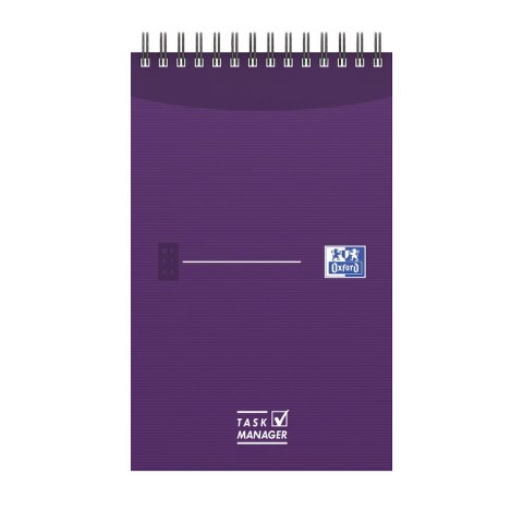 Blok notatnikowy OXFORD TASK MANAGER A5, 70kartek, spirala u góry, 400055727 (X) Blok notatnikowy OXFORD TASK MANAGER A5, 70kartek, spirala u góry, 400055727 (X)