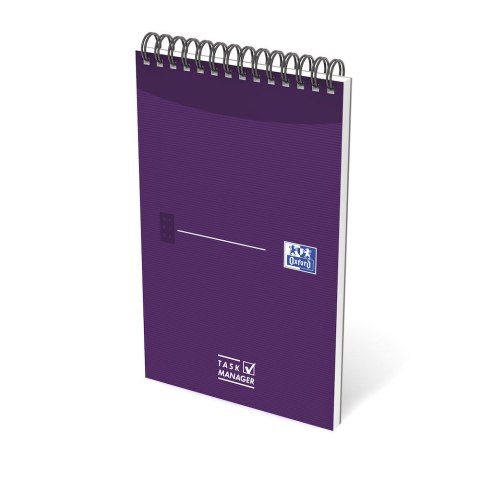 Blok notatnikowy OXFORD TASK MANAGER A5, 70kartek, spirala u góry, 400055727 (X) Blok notatnikowy OXFORD TASK MANAGER A5, 70kartek, spirala u góry, 400055727 (X)