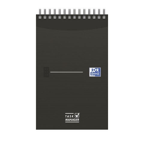 Blok notatnikowy OXFORD TASK MANAGER A5, 70kartek, spirala u góry, 400055727 (X) Blok notatnikowy OXFORD TASK MANAGER A5, 70kartek, spirala u góry, 400055727 (X)
