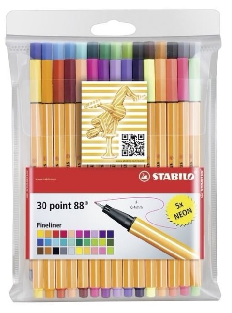 Cienkopis STABILO point 88 komplet 30szt 8830-1 Cienkopis STABILO point 88 komplet 30szt 8830-1