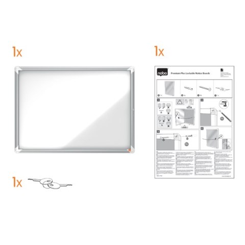 Gablota magnetyczna zewnętrzna Nobo Premium Plus 12xA4 1902581 Gablota magnetyczna zewnętrzna Nobo Premium Plus 12xA4 1902581
