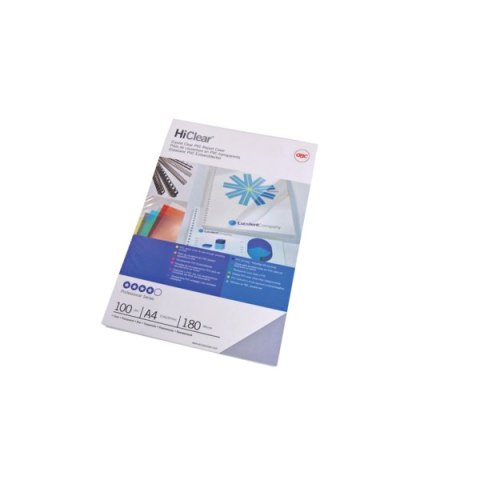 Okładki do bindowania GBC HiClear, A4, 150 gm2, przezroczyste , 100 szt., CE011580E Okładki do bindowania GBC HiClear, A4, 150 gm2, przezroczyste , 100 szt., CE011580E