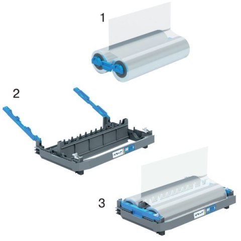 Kaseta z folią błyszczącą do laminatora GBC Foton 30, 125 mikronów, długość 34,4m 4410025 Kaseta z folią błyszczącą do laminatora GBC Foton 30, 125 mikronów, długość 34,4m 4410025