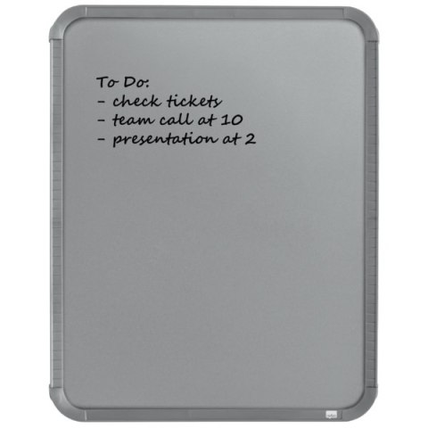 Magnetyczna tabliczka suchościeralna Nobo 280x360mm, srebrna QB05442CD Magnetyczna tabliczka suchościeralna Nobo 280x360mm, srebrna QB05442CD