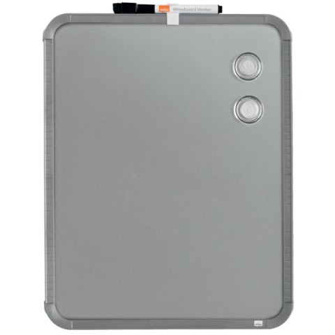 Magnetyczna tabliczka suchościeralna Nobo 280x360mm, srebrna QB05442CD Magnetyczna tabliczka suchościeralna Nobo 280x360mm, srebrna QB05442CD