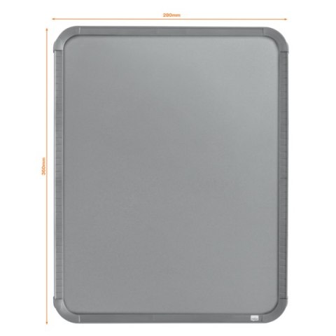 Magnetyczna tabliczka suchościeralna Nobo 280x360mm, srebrna QB05442CD Magnetyczna tabliczka suchościeralna Nobo 280x360mm, srebrna QB05442CD
