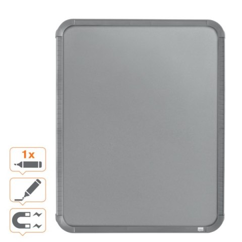 Magnetyczna tabliczka suchościeralna Nobo 280x360mm, srebrna QB05442CD Magnetyczna tabliczka suchościeralna Nobo 280x360mm, srebrna QB05442CD