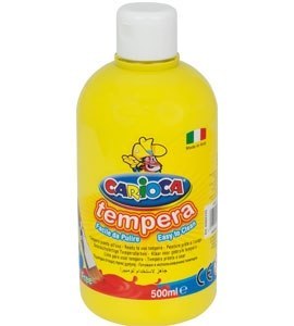 Farba tempera 500 ml, żółta CARIOCA 170-2366