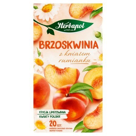 Herbata HERBAPOL Brzoskwinia z kwiatem Rumianku 20tb Herbata HERBAPOL Brzoskwinia z kwiatem Rumianku 20tb
