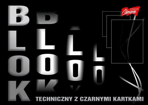 Blok tech czarny kar. A3 10kartek 180gr/m2 UNIPAP Blok tech czarny kar. A3 10kartek 180gr/m2 UNIPAP
