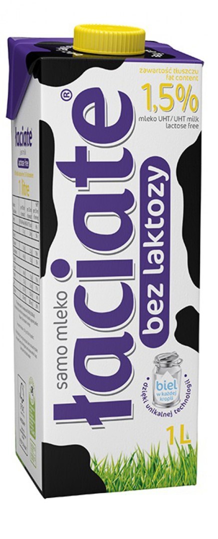 Mleko ŁACIATE UHT bez laktozy 1,5% 1I Mleko ŁACIATE UHT bez laktozy 1,5% 1I