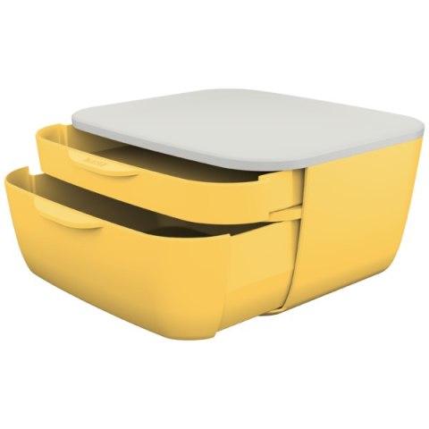 Pojemnik z szufladami Leitz Cosy, żółty 53570019 Pojemnik z szufladami Leitz Cosy, żółty 53570019