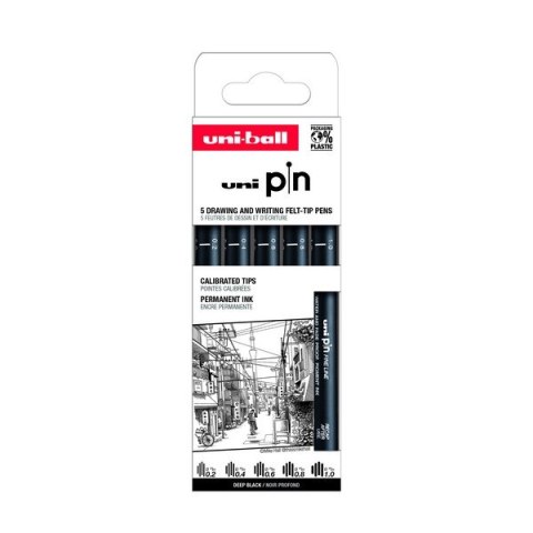 Cienkopis PIN 200, ZESTAW 5 SZT_0,2-1,0 Cienkopis PIN 200, ZESTAW 5 SZT_0,2-1,0