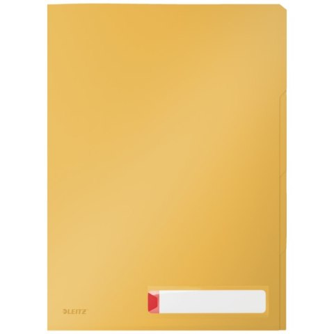 Folder A4 z 3 przegródkami Leitz Cosy, żółta 47160019 Folder A4 z 3 przegródkami Leitz Cosy, żółta 47160019