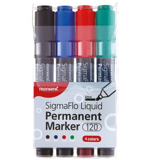 Marker permanentny SigmaFlo B 120 4 kol. 160-2449 MonAmi Marker permanentny SigmaFlo B 120 4 kol. 160-2449 MonAmi