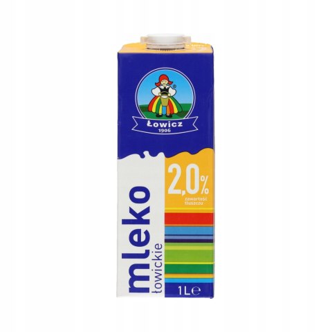 Mleko ŁOWICZ UHT 2% 1l Mleko ŁOWICZ UHT 2% 1l