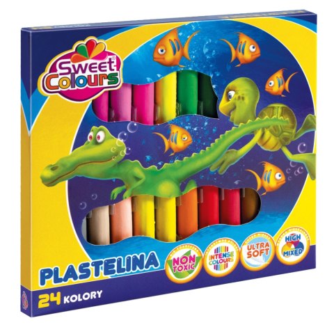 Plastelina 24 kolory koma-plast, 90522 KOMA