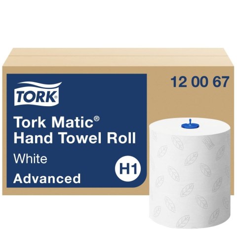 Ręcznik w rolce TORK (6 rolek) Matic System, 2 warstwy, biały, celuloza TAD, 150m, H1, 120067 Ręcznik w rolce TORK (6 rolek) Matic System, 2 warstwy, biały, celuloza TAD, 150m, H1, 120067
