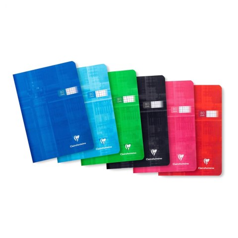Zeszyt A5 80 kartek, w kratkę, papier 90g, mix kolorów CLAIREFONTAINE 63562AMXC Zeszyt A5 80 kartek, w kratkę, papier 90g, mix kolorów CLAIREFONTAINE 63562AMXC