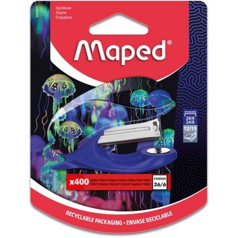 Zszywacz Deepsea Mini 15 kartek plus 400 zszywek Maped 404003 Zszywacz Deepsea Mini 15 kartek plus 400 zszywek Maped 404003