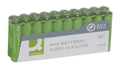 Baterie super-alkaliczne Q-CONNECT AAA, LR03, 1,5V, 20szt. KF10849 Baterie super-alkaliczne Q-CONNECT AAA, LR03, 1,5V, 20szt. KF10849
