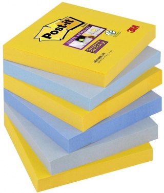 Bloczek samoprzylepny POST-IT_ Super Sticky (654-6SS-NY), 76x76mm, 6x90 kart., new york