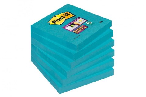 Bloczki 3M POST-IT 76x76mm niebieskie Super Sticky 6x90kartek 70005253284