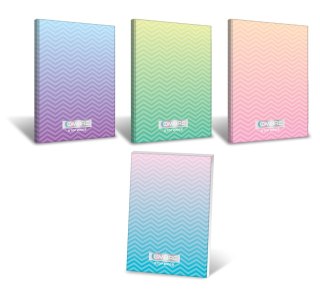 Brulion A5 96_kartek, OMBRE POWDER kratka z marginesem TOP 2000 400122231