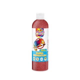 Farby plakatowe brokatowe 250ml.czerwona OTOCKI