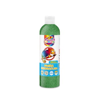 Farby plakatowe brokatowe 250ml.zielona OTOCKI