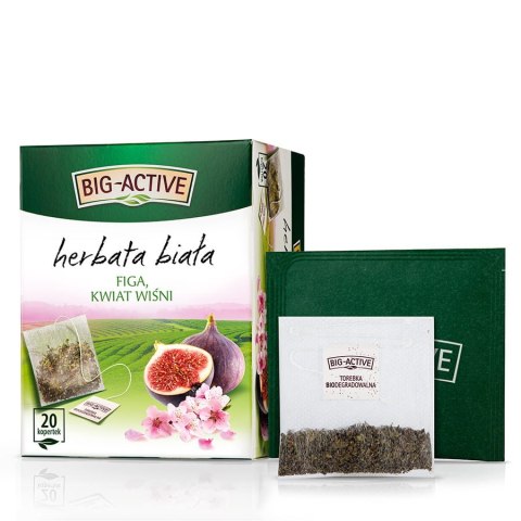 Herbata BIG-ACTIVE biała 20x2g figa i kwiat wiśni Herbata BIG-ACTIVE biała 20x2g figa i kwiat wiśni