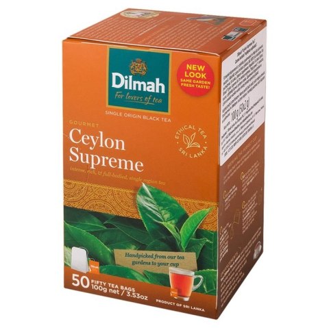 Herbata DILMAH Ceylon Supreme 50t czarna Herbata DILMAH Ceylon Supreme 50t czarna