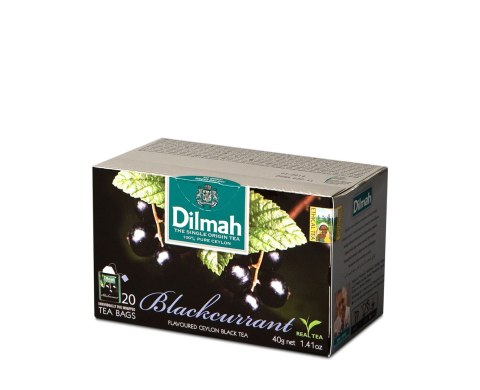 Herbata DILMAH Czarna porzeczka 20t owocowa Herbata DILMAH Czarna porzeczka 20t owocowa