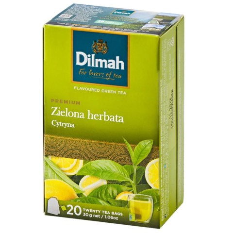 Herbata DILMAH Premium cytryna 20t zielona Herbata DILMAH Premium cytryna 20t zielona