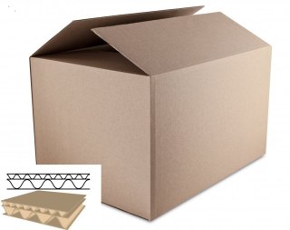 Karton wysyłkowy/klapowy DOTTS 452x320x263 515g. tektura 5-warstw szara