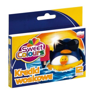 Kredki woskowe 12kol.KOMA-PLAS 5906643001327