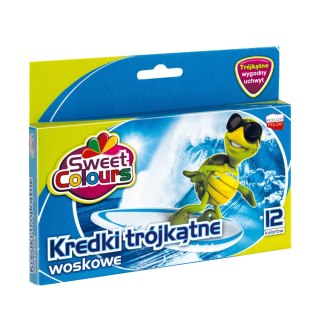 Kredki woskowe trójk.12kol KOMA PLAST (X)