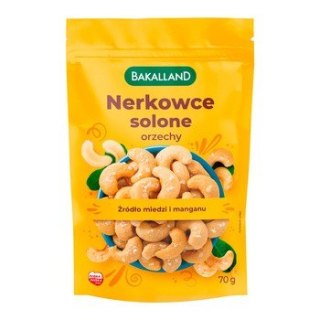 Orzechy nerkowca solone 70g BAKALLAND