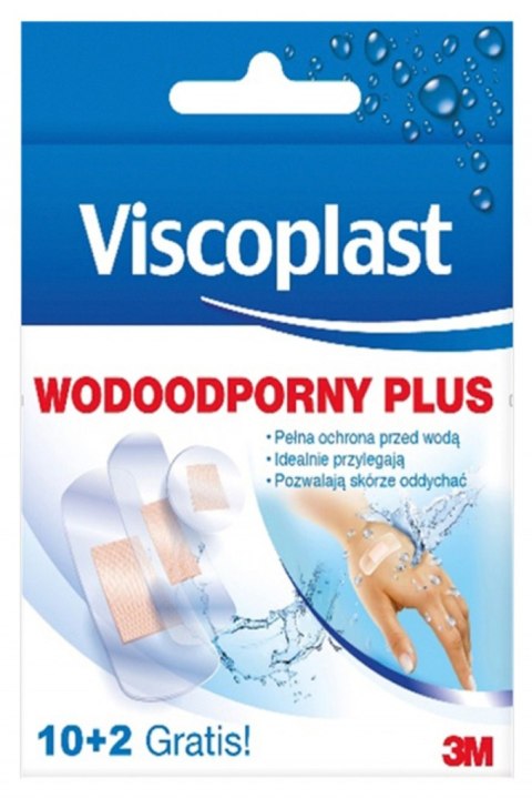 Plaster wodoodporny VISCOPLAST Plus, 10szt.+2szt.GRATIS Plaster wodoodporny VISCOPLAST Plus, 10szt.+2szt.GRATIS