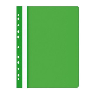 Skoroszyt , PP, A4, miękki, 100/170mikr., wpinany, zielony, typu OFFICE PRODUCTS 21104121-02