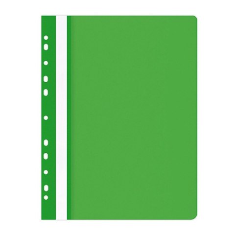 Skoroszyt , PP, A4, miękki, 100/170mikr., wpinany, zielony, typu OFFICE PRODUCTS 21104121-02