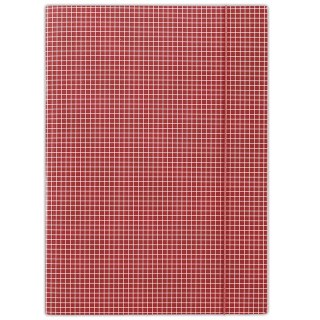 Teczka z gumką w kratę czerw. FEP04