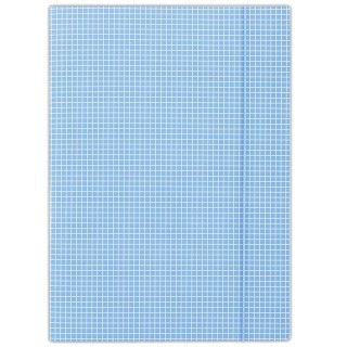 Teczka z gumką w kratkę-nieb. FEP10