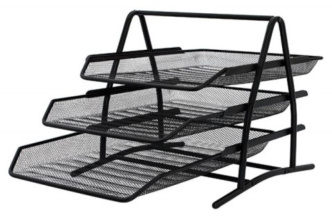 Zestaw 3 szuflad matal siatka czarny KF00823 Q-CONNECT 278X275X350 Zestaw 3 szuflad matal siatka czarny KF00823 Q-CONNECT 278X275X350