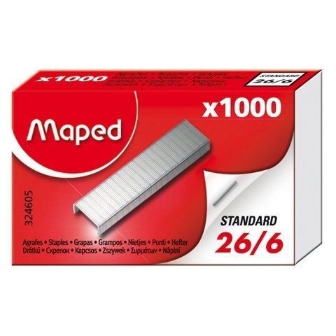 Zszywki 26/6 1000szt. MAPED 324605